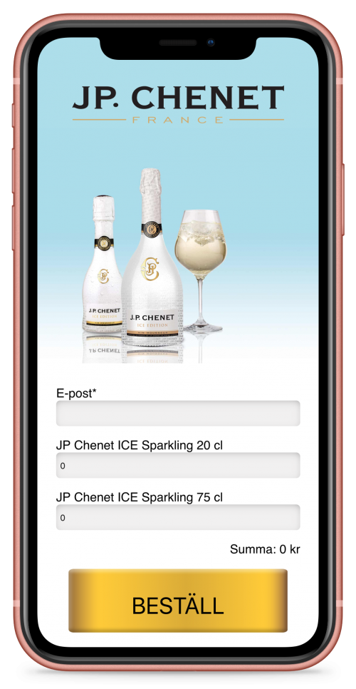 Sidan på mobiltelefon.