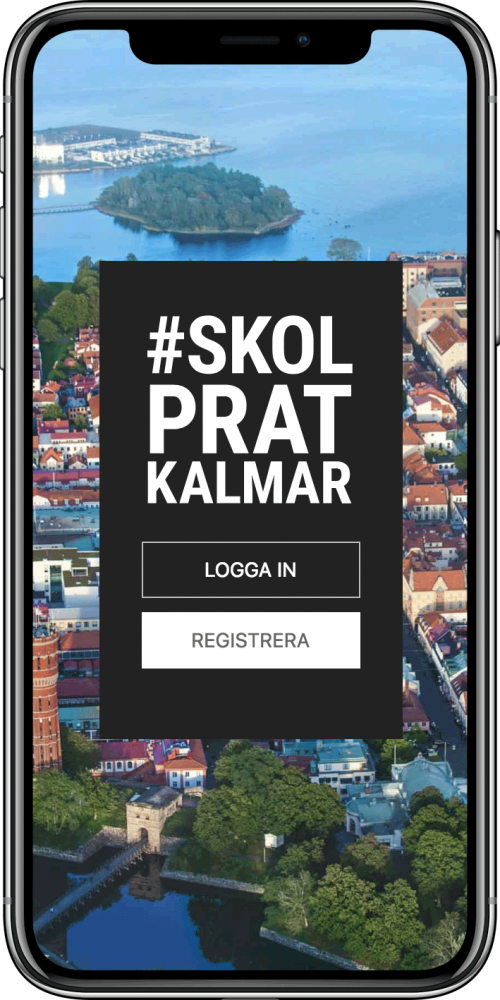 skolpratkalmar.se på mobiltelefon.